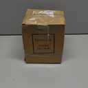 Eywamage 3 Wick Clear Glass Flameless Candle with Remote, Large Flickering LED Battery Pillar Candle  6" H 6"