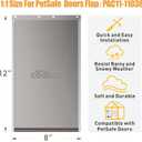 2 Pack Pet Door Replacement Flap with Magnetic Closure, Compatible with PetSafe Freedom Dog and Cat Door PAC11-11038 Medium 8 1/4" w x 12 3/4" h with 10PCS Screws