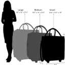(Large, Black) Reusable Grocery Bag on Wheels, Shopping Bags with Wheels and Handle, Folding Rolling Tote, Zipper Cover, Carries Up to 76 LBS, for Laundry, Picnic