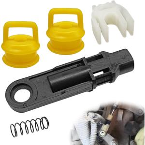 14104 15276979 52855956AG Transmission Shifter Linkage Cable Kit 5 Pcs Shift Lever Cable Link Bushing Repair Kit Fit for Chevy Silverado 1500 2500 3500 Buick Cadillac GMC JP RAM Dodge Jeep 2004-2020
