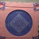 Floating Mahjong Table for Pool, EVA Floating Mahjong Mat with Tile Slots and Drink Holder for Card, Dominoes, Poker, Adult, Summer Beach Water Game, 29.5 x 29.5 Inches(Chinese Characters)
