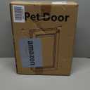 Cat Door for Door, All Aluminum Frame, Small Pet Door for Interior and Exterior, Heavy Duty Doggy Door, Double Magnetic Flaps, Thermal Tnsulation, Energy Efficient, Sliding Lock Panel(Pets Up to 22Lb)