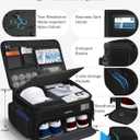 LOINTET Golf Trunk Organizer, Waterproof Car Golf Locker with Separate Ventilated Compartment for 2 Pair Shoes, Golf Storage for Balls, Tees, Cap, Clothes, Gloves, Accessories, Gifts for Men, Women