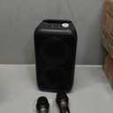 PWBSLAI Bluetooth Speaker with 2 Rechargeable Wireless Microphone - Portable Party Speaker with Colorful Lights - Floorstanding Speakers Support TWS/ AUX/ USB/ TF Card Ideal for Party, Home, Camping