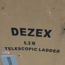 Telescoping Ladder 20.3 FT,Aluminum Lightweight Extension Ladder with 2 Triangle Stabilizers and 2 Detachable Hooks,Safety Lock Slow Down Design Collapsible Telescopic Ladder for Home Outdoor