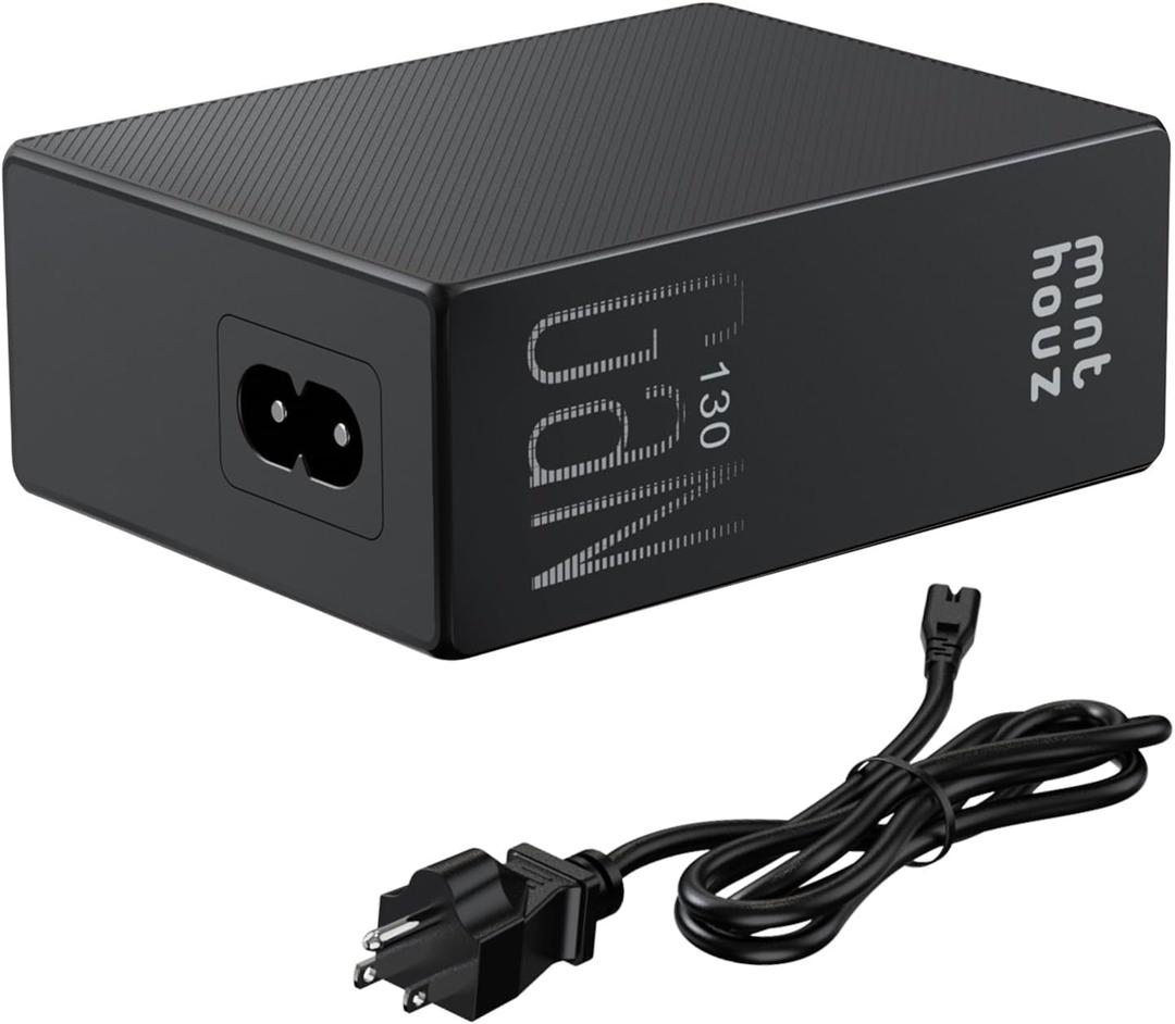 Minthouz 130W USB C Charger Block with Cable, 4-Port Fast Charging Power Adapter, for MacBook Pro/ Air, iPad, iPhone 17 Pro Max/ Air, Galaxy S25, Steam Deck & More