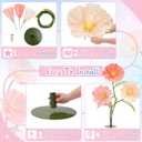 LuoluoHouse Giant Flowers for Decoration Wedding Reception Essential Decoration 5.58Ft Tall Artificial Silk Flower Party Banquet Background Decor Home Decor(Champagne|Pink|Blush Paper)