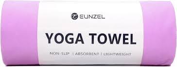 Eunzel 1 Pack Hot Yoga Towel with Grip Dot, Non Slip Yoga Mat Towe Sweat Absorbent Towel for Hot Yoga, Bikram, Pilates and Fitness 72" x 24", Pink