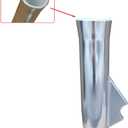 Brocraft Aluminum Rod Holder Flared with Blade / Aluminium Flared Weld-On Rod Holder with Blade