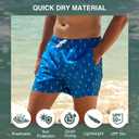 Kanu Surf Mens 5 Adventure Mens Swim Trunks  UPF 50+ Quick-Dry Bathing Suit Shorts with Pockets & Compression Liner (Blue, XXXL)