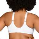 Vanity Fair Women's Full Figure Beauty Back Smoothing Bra with Lace, 4-Way Stretch Fabric, Lightly Lined Cups 42DD (White, XXXL)