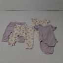 Modern Moments by Gerber baby-girls Viscose 4-pack Short-sleeve Bodysuit & Pant Set 6-9M