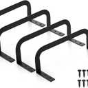 Tlence 4 Pcs Mattress Retainer Bar, Metal Mattress Slide Stopper, Non Slip Mattress Holder in Place Gripper, Thicken Bed Frame Gaskets to Prevent Sliding, Stabilizer Baffle for Bedroom Bed Frame