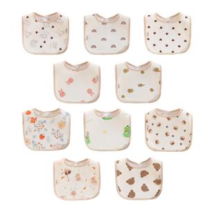Baby Bandana Bibs, 6 Pack Waterproof Toddler Bib,Soft Cotton Absorbent Baby Bibs for Eating,Drooling,Teething
