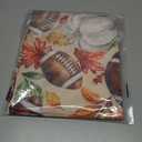 XCHI Fall Pumpkin Football Maple Leaves Tablecloth Rectangle Washable Table Covers for Home Party Decorations 60x120 Inch