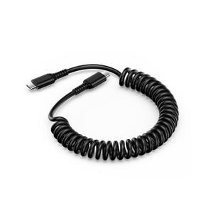 iPhone 17/16 Car Carplay Charger Cable Coiled USB C to USB-C Fast Charging Cord 3ft Retractable Type C Auto Phone Charger PD Wire Compatible with Apple 16e/16 Pro Max/16 Pro/16 Plus/15, Galaxy, Pixel