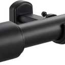 1 1/8 Inch Diameter Curtain Rods, 36-72 Telescoping Large Single Window Drapery Rod Heavy Duty With Adjustable Modern Brackets, Matte Black