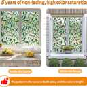 2 x Window Privacy Film Stain Glass Window Film Rainbow Window Film Window clings Non-Adhesive Reusable Decorative for Room (Mistletoe Rainbow, 17.5 x 78.7 in)