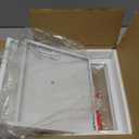 Locker Organizer Shelf White, Metal Adjustable Width and Height, Ideal Locker for School, Office, and Gym Lockers, Extends Locker Storage Organization