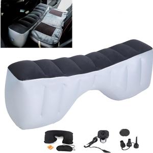 Inflatable Car Air Travel Mattress Back Seat Bed with Air Pump,51.2"10.6"14.6" Portable Camping Sleeping Gap Pad Air Bed for Car,SUV