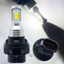 2Pcs HP5 Light Bulb White,5730SMD Chips 34901-HP5-601 34901-HN5-M40 LED Bulbs Hi-Lo Beam for ATV UTV.Plug length: 0.8 inches.