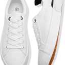Womens Canvas Shoes Low Cut Canvas Sneakers Walking Running Shoes (9)