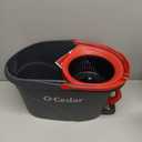 O-Cedar EasyWring Microfiber Spin Mop, Bucket Floor Cleaning System, Red, Gray, Standard