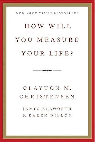 How Will You Measure Your Life