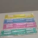 Mahjong Racks with Pushers, 4 Pack Clear Acrylic Mahjong Racks for American Mahjong, Non-Slip Integrated Tile Holder with Pushers, Ready to Use Mahjong Accessories, Blue Green Yellow Pink