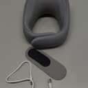 Cervical Traction Device for Neck Pain Relief, Neck Stretcher with Stepless Height Adjustment and Heating, for Him/Her/Men/Women/Dad/Mom (Dark Gray)