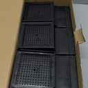 ANNKUT Furniture Risers 4 inch, Heavy Duty Furniture Elevator in Heights of 1.5, 3 or 4 Inch，Rectangle Raising Blocks for Bed, Couch, Desk, Sofa, Tables,Support Up to 1,300 Lbs (4 Pack-Black)