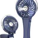 HandFan Upgraded Portable Handheld Misting Fan, Rechargeable Personal Mister Fan, Spray Water Mist Fans, Foldable Mini Cooling Hand Fans for Summer Beach Travel Concerts, Gifts for Women(Royal Blue)