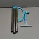 Carpet Rake for Pet Hair Removal, Reusable Pet Hair Removal Tool 56 Adjustable Long Handle Pet Hair Removal Broom, Cat Dog Hair Remover Carpet Brush Scraper for Rugs, Mats, Couch (Sky Blue)