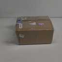 KCO Lighting Mid Century Plug in Hanging Light Modern Milk Glass Pendant Light White and Gold Plug in Chandelier Lighting with Long Cord Vintage Striped Glass Hanging Ceiling Lighting, L1150-A-Plug