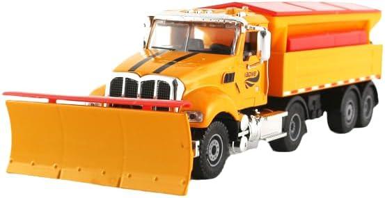 1/50 Scale Diecast Alloy Snow Plow Truck Model-Miniature Engineering Vehicle, Construction Truck Collection