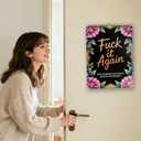 3 x Fuck It Again - 2026 Calendar for Women Whove Had Enough, 8.67"x11.2" 2026 Large Wall Calendar, with Stress & Emotion-Release Monthly Quotes, Speak Stop to Your Soul, for Burnout Women for Anti-Hustle Gen Z-er (B)