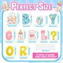 Amyhill 11 Pcs Bear Gender Reveal Yard Signs with Stakes Baby Shower Decorations Gender Reveal Yard Letters Lawn Signs Boy or Girl Baby Shower Party Supplies, 10.63 inches x 12.2 inches