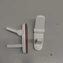 Door Lever Lock (2 Pack)  Prevents Toddlers from Opening Doors  Easy One-Hand Operation for Adults  Durable ABS with 3M Adhesive Backing  No Tools Needed for Install (White)