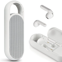 Acoustic Research all-in-one wireless speaker and earphone duo, white