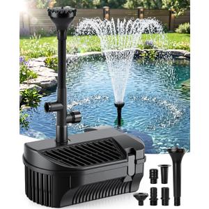 KimFilter 790 GPH Submersible Koi Pond Filter with Fountain Pump Kit