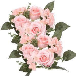 Artificial Flowers DIY Box Set Fake Roses Bouquet Bridal Wedding Flowers Colorful Centerpiece Table Decorations