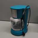 Holstein Housewares 5 Cup Drip Coffee Maker Compact and User-Friendly with Auto Pause & Serve, Reusable Filter, Measuring Spoon & Glass Carafe, Office & Dorm Use, Teal