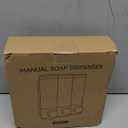 Shampoo and Conditioner Dispenser,Shower Soap Dispenser 3 Chamber No Drill Wall-Mounted Shampoo Dispenser for Shower Wall Mounted Shower Dispenser for Bathroom Hotel Large Capacity,Black