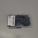 Hotop 30 Pcs Metal Drapery Curtain Rings 0.98/1.26/1.65 inch Interior Diameter and 30 Pcs Hanging Curtain Drapery Pin Hooks for Window Door Shower (Black, 32 mm)