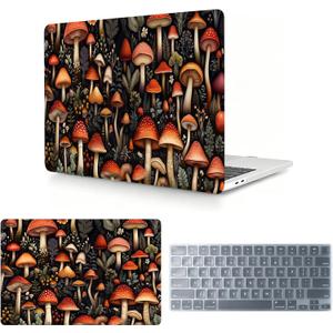 Compatible with MacBook Neo Case 13 inch 2026 Model A3404 with A18 Pro Chip Case,Sturdy Protective Laptop Hard Shell &Keyboard Cover,Laptop Hard Shell (Mushroom)