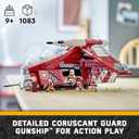 LEGO Star Wars: The Clone Wars Coruscant Guard Gunship - Buildable Star Wars Toy for 9 Year Olds - Gift Idea for Fans - Includes 3 Clone Trooper Minifigures - 75354, Medium