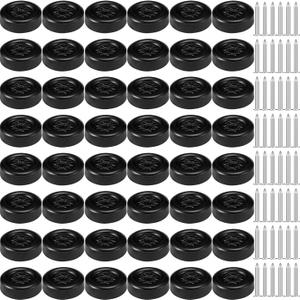 Soulchen Derby Car Wheels and Axles Kit Official Polished Wheels and Axles for Race Model, Professionally Lathed(12 Sets)