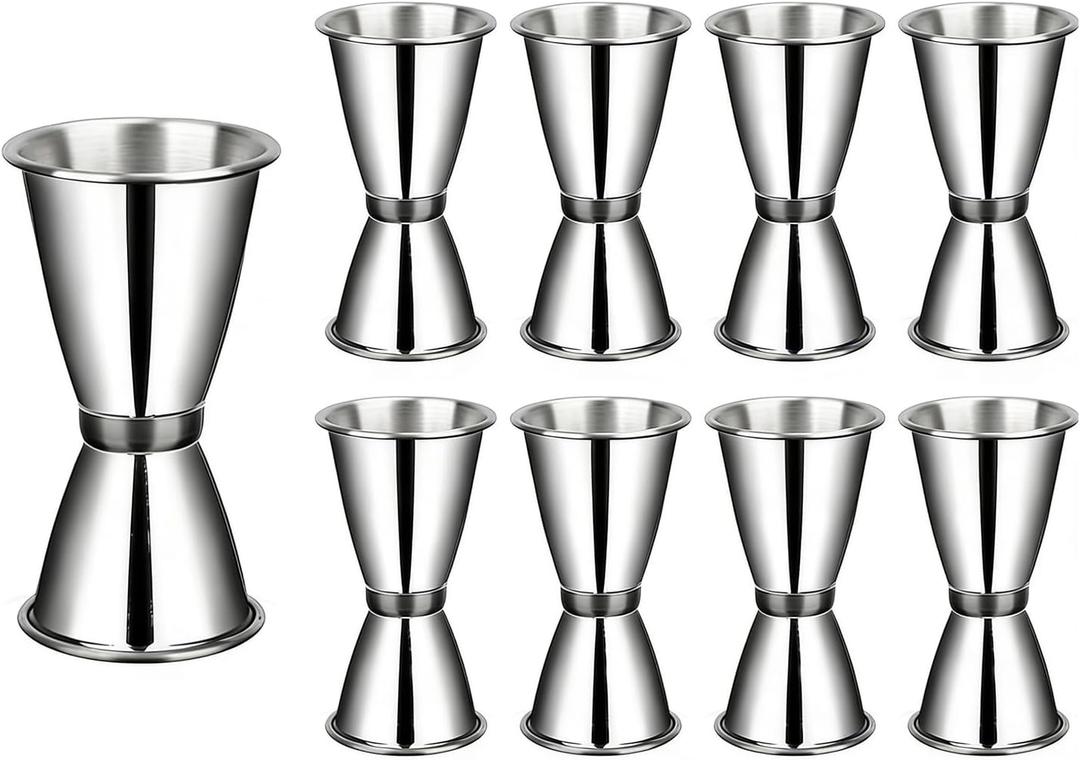 9 Pieces Jigger Bartending Double Cocktail Japanese Measuring | 2 oz 1oz Professional Liquor Cup Bartender, Supplies Home, Party Bar, Tool, Living Room Accessory, Kitchen Organization