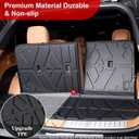 PWY Cargo Mat Replacement for 2026 Hyundai Palisade 7/8 Seat (Only Gas), All Weather TPE Cargo Liner with Backrest Mat for Hyundai Palisade Trunk