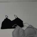 2-6PCS Women's V-Neck Padded Seamless Straps Bralette, Everyday Basic Sleeping Bra, Sports Bras for Women, Sports Bra M/L